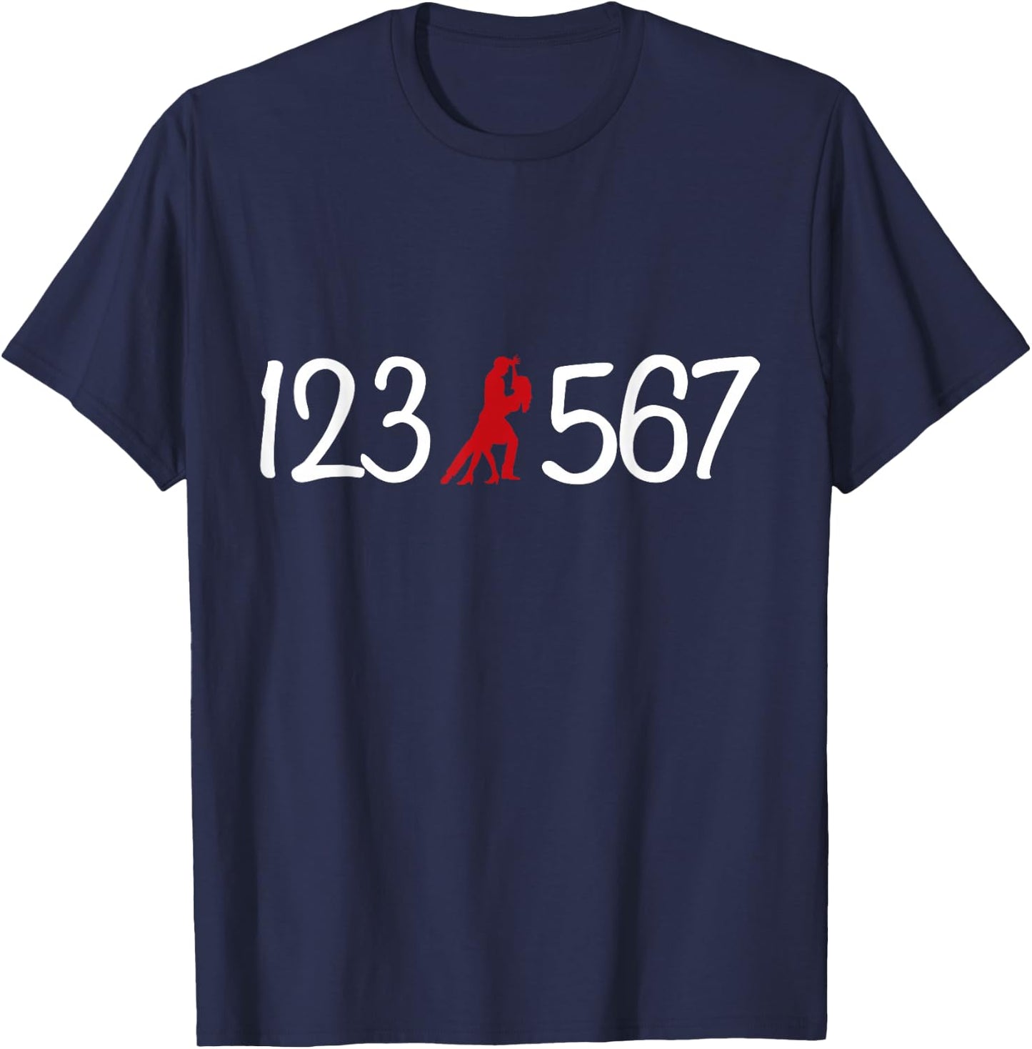 123 567 Salsa Lover Latin Salsa Dance T-Shirt - T-Shirt | Navy