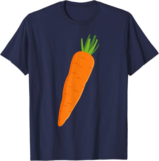 Matching Couple Costume Kid Funny Vegetable Carrot Halloween T-Shirt - T-Shirt | Navy