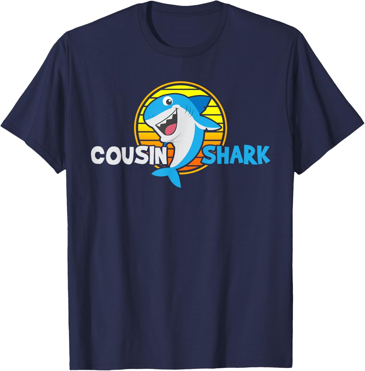 Cousin Gift Shark Lover T-Shirt - T-Shirt | Navy