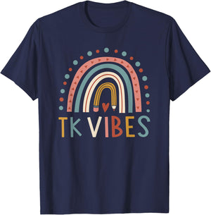 TK Vibes Back To School Student Teacher Men Women T-Shirt - T-Shirt | Navy