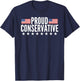 Proud Conservative American USA Flag T-Shirt - T-Shirt | Navy