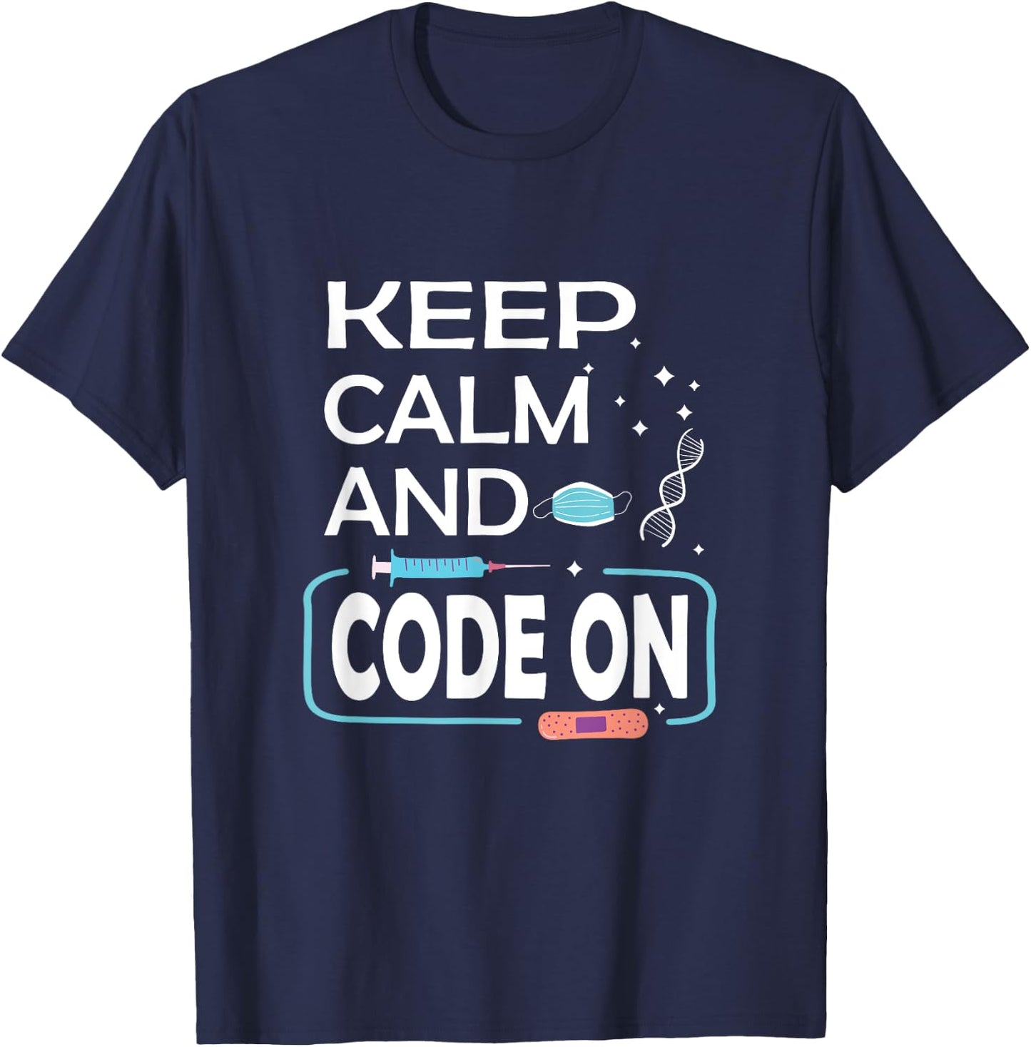 Medical Coding Medical Billing Clinical Coder T-Shirt - T-Shirt | Navy