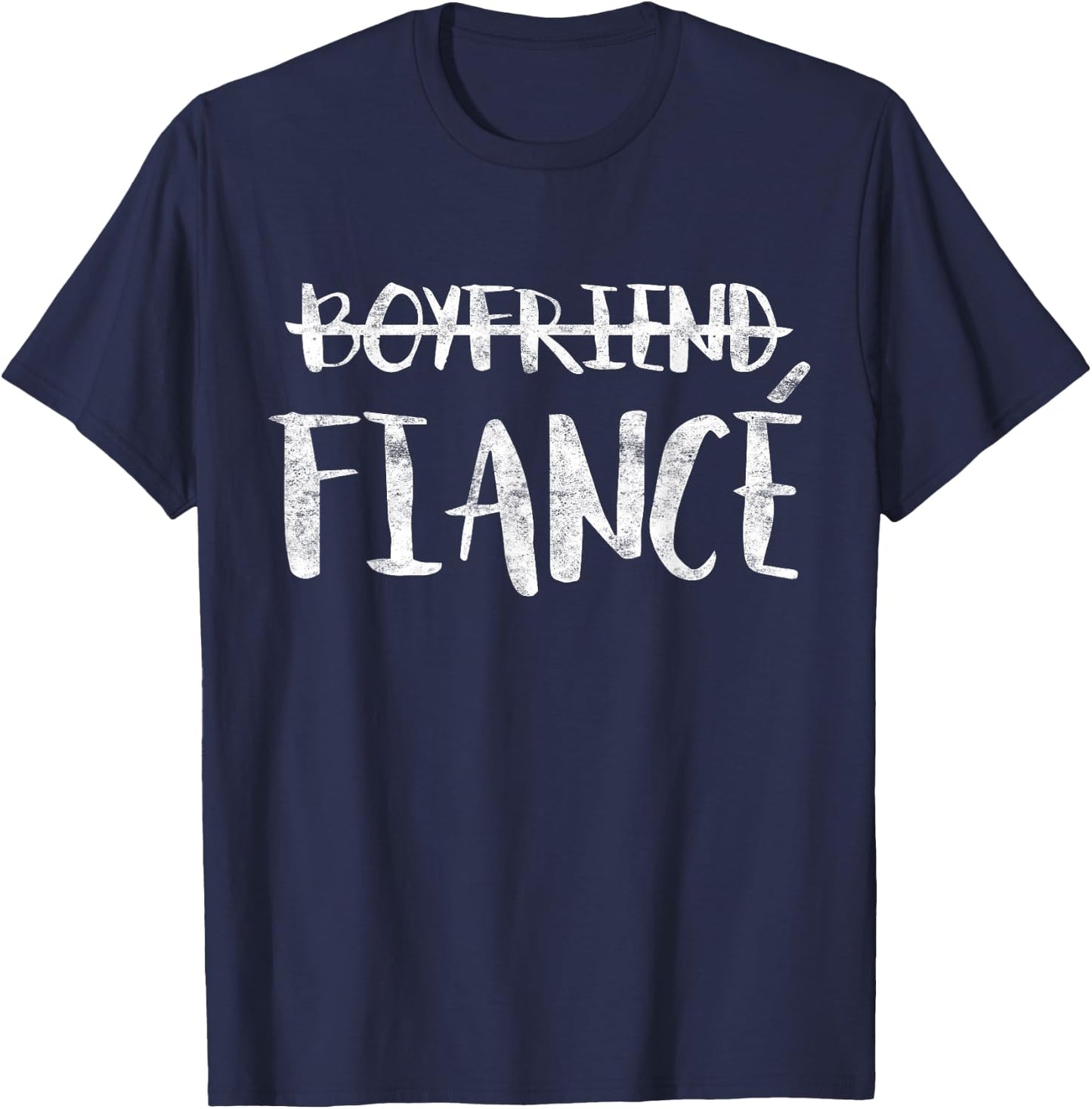 Engagement Boyfriend Fiance Married Man Wedding T-Shirt - T-Shirt | Navy