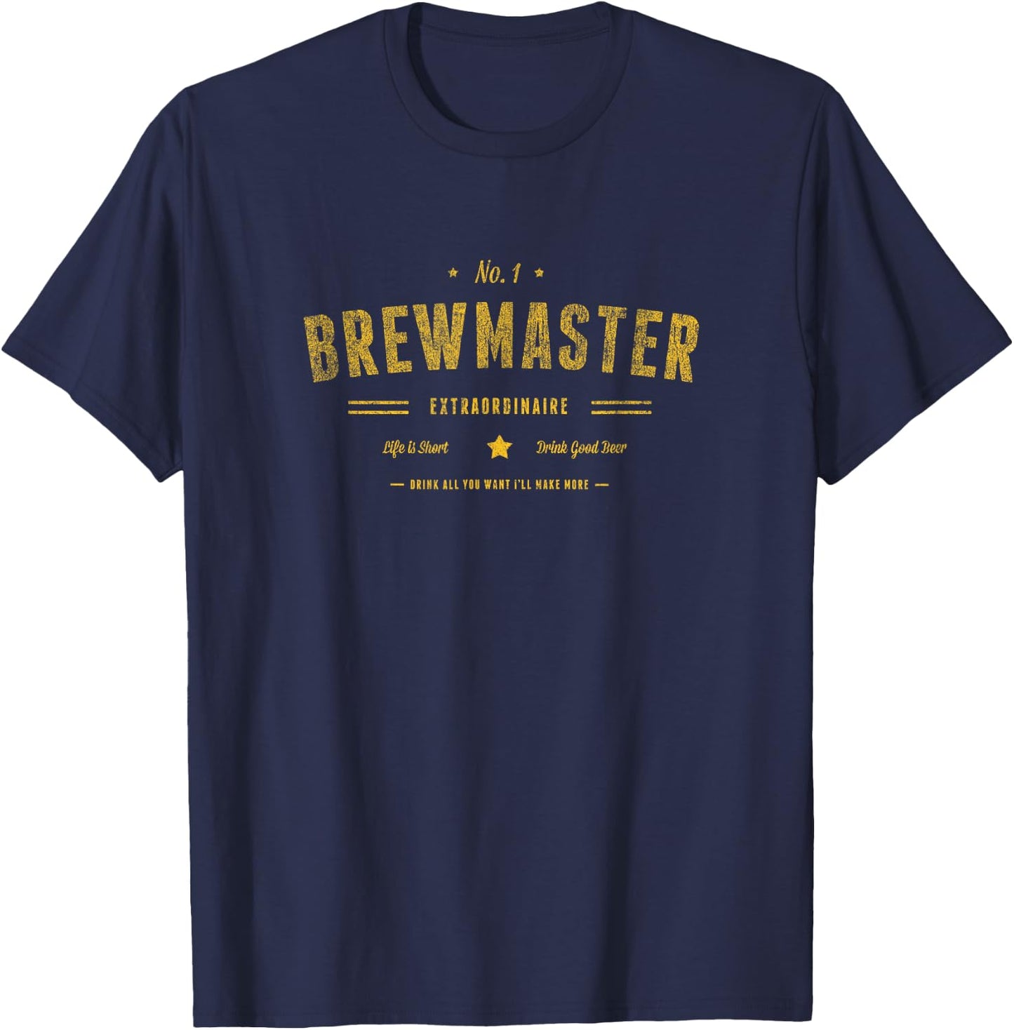 Brew Master Beer Brewing Home Brew Gift Brewer Brewmaster T-Shirt - T-Shirt | Navy