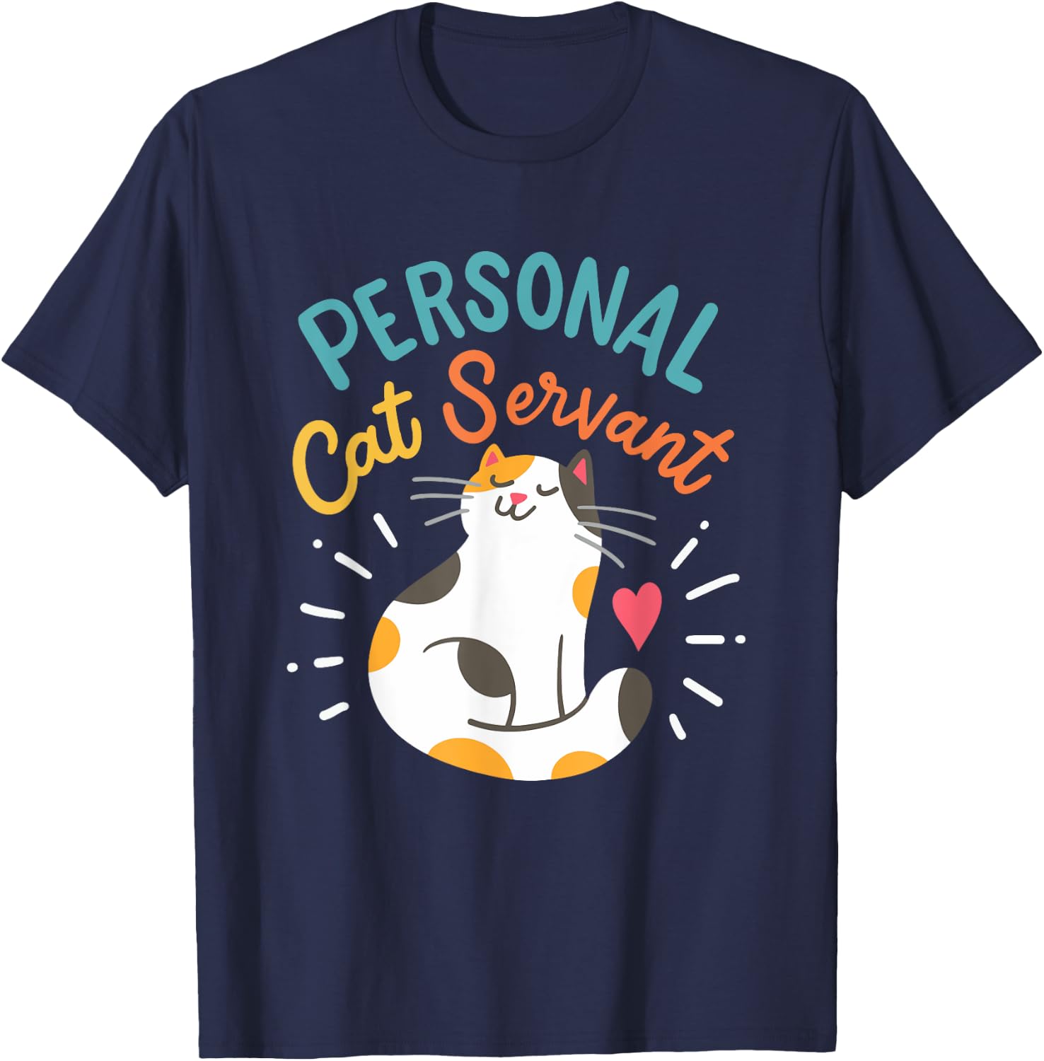 Personal Cat Servant T-Shirt - T-Shirt | Navy