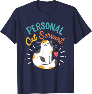 Personal Cat Servant T-Shirt - T-Shirt | Navy