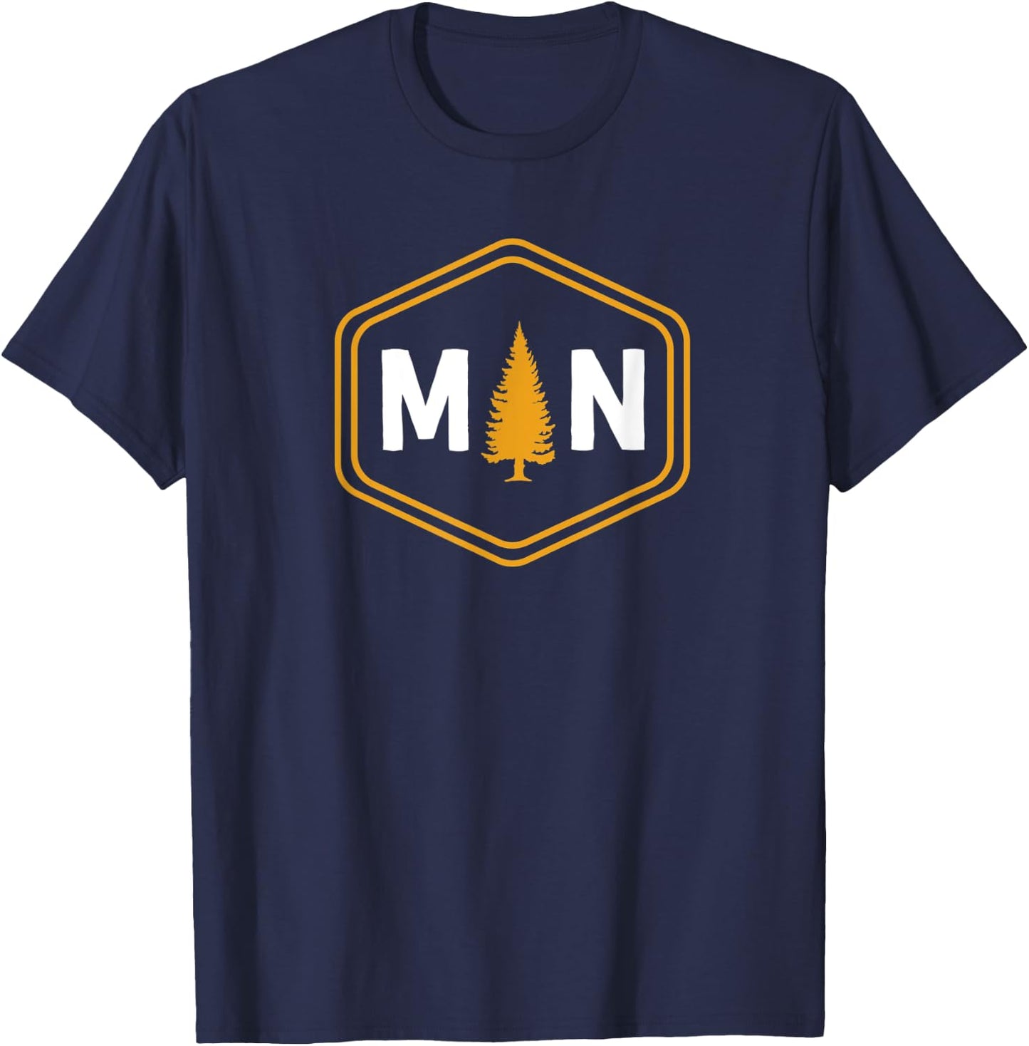 Minnesota MN Badge - Up North Minnesotan T-Shirt - T-Shirt | Navy