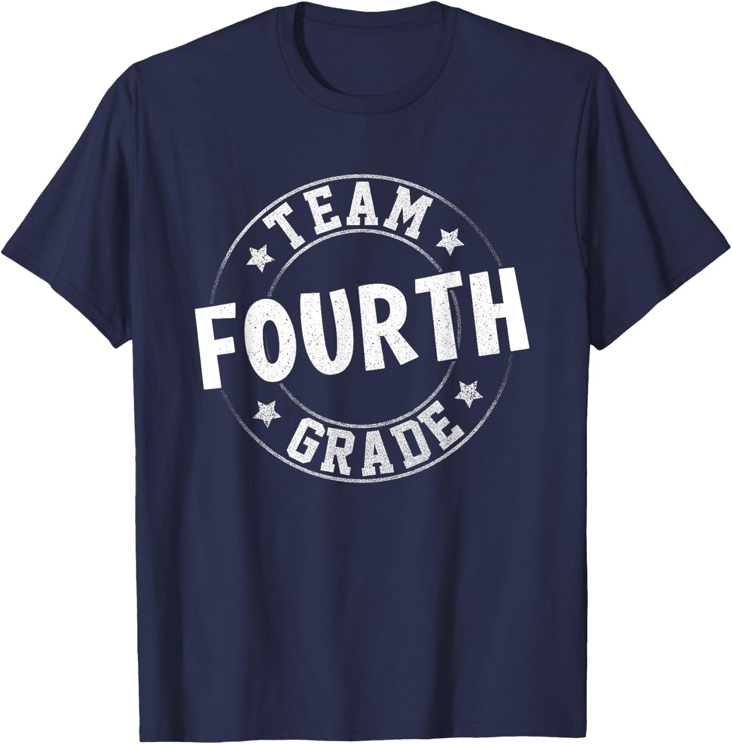 Team Fourth Grade Teacher Student Back To School 4th Grade T-Shirt - T-Shirt | Navy