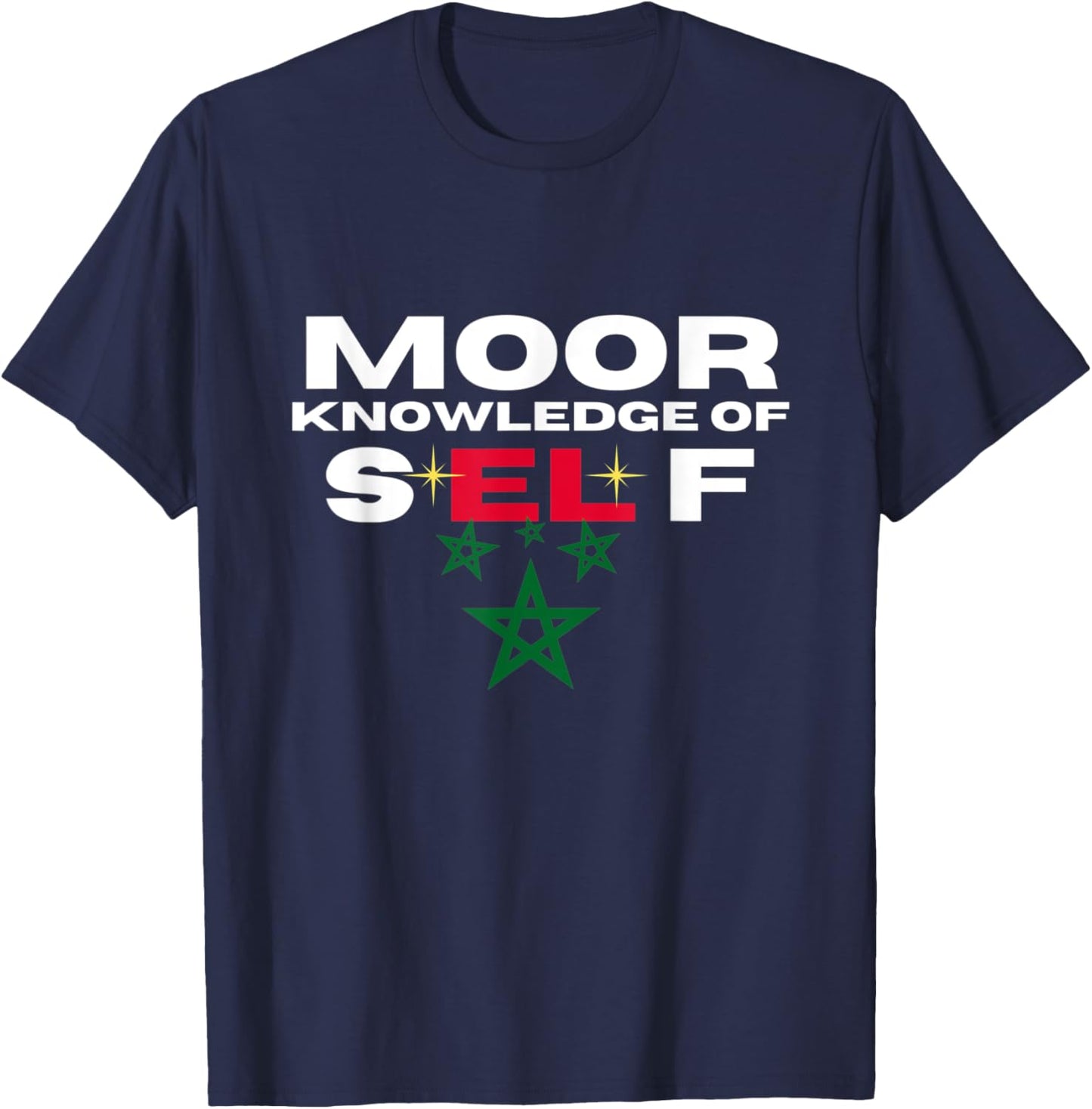 Moor Knowledge Of Self - Higher Self God Within Moorish T-Shirt - T-Shirt | Navy