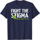 Mental Health Matters Fight The Stigma, Mental Health T-Shirt - T-Shirt | Navy