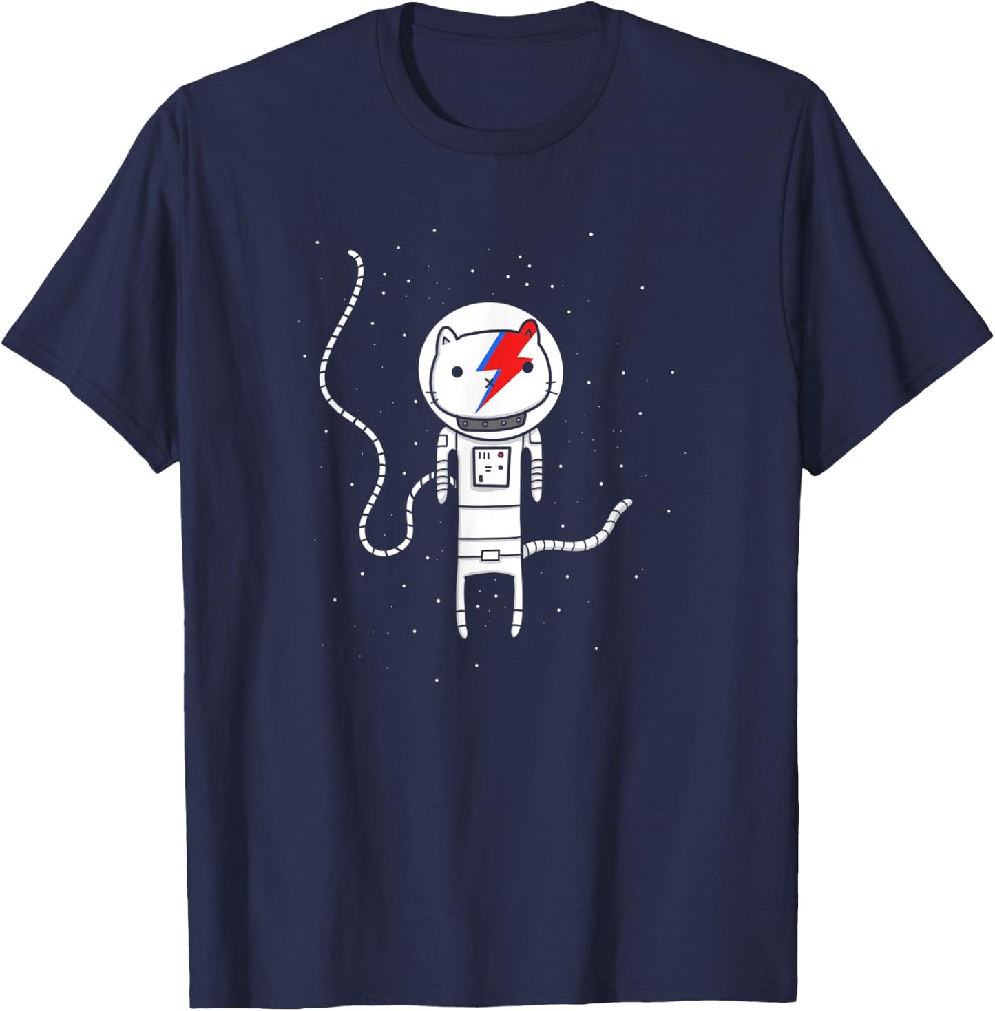 Major Tom Cat | Astronaut Kitty Women Kids T-Shirt - T-Shirt | Navy