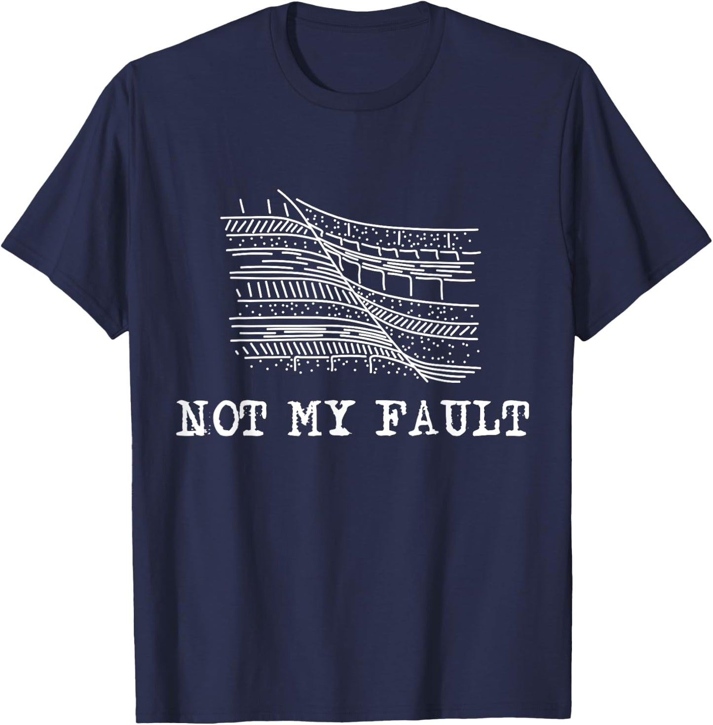 Seismology Shirt - Geologist Earthquake Layer Of Earth T-Shirt - T-Shirt | Navy