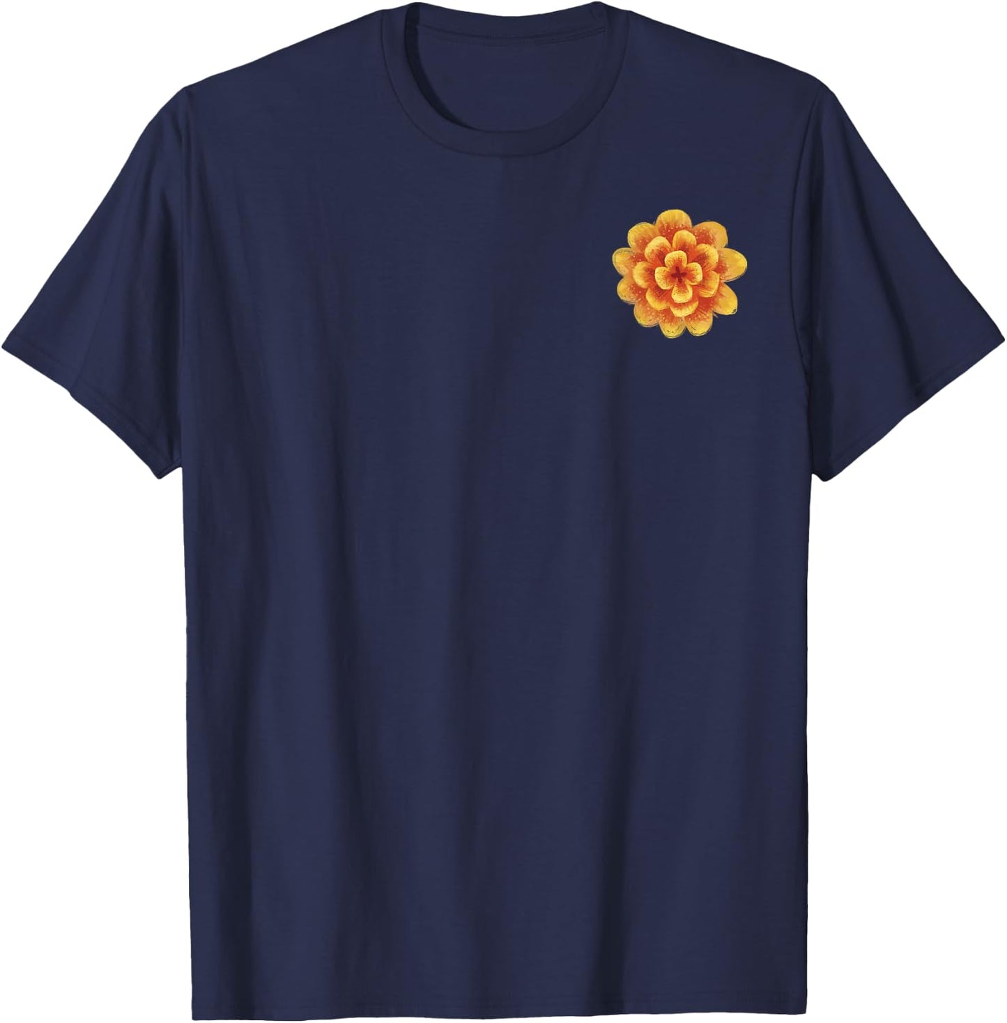 Disney Pixar Coco Marigold Pocket Seize Your Moment Back T-Shirt - T-Shirt | Navy