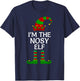 I'm The Nosy Elf Matching Group Family Costume Christmas T-Shirt - T-Shirt | Navy