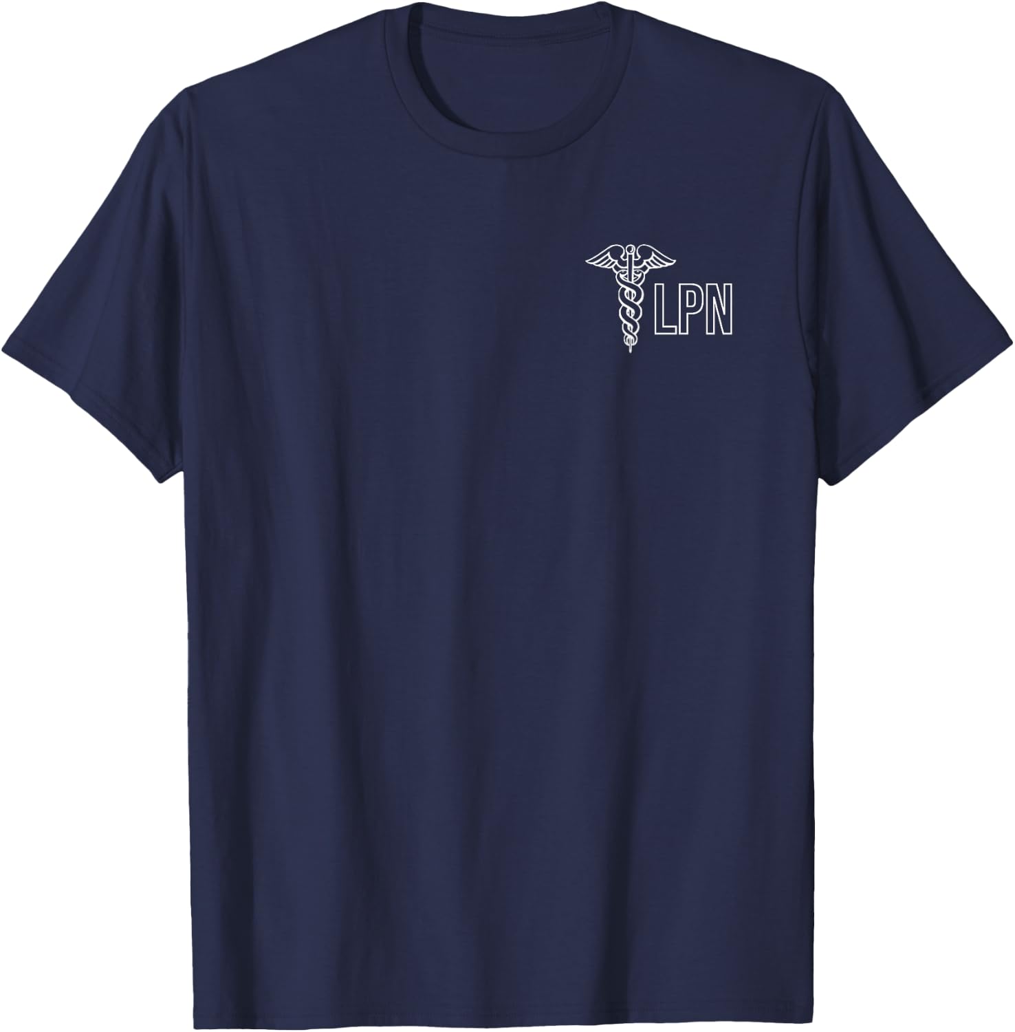 Licensed Practical Nurse Lpn Caduceus Health Care Nurse T-Shirt - T-Shirt | Navy