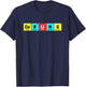 Spiral Basic Periodic Table Fun T-Shirt - T-Shirt | Navy
