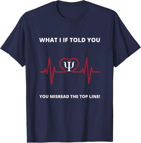 Cognitive Error Psychology T-Shirt - T-Shirt | Navy