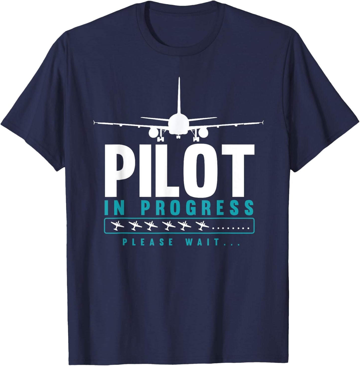 Pilot In Progress, Future Pilot Toy Airplane T-Shirt - T-Shirt | Navy