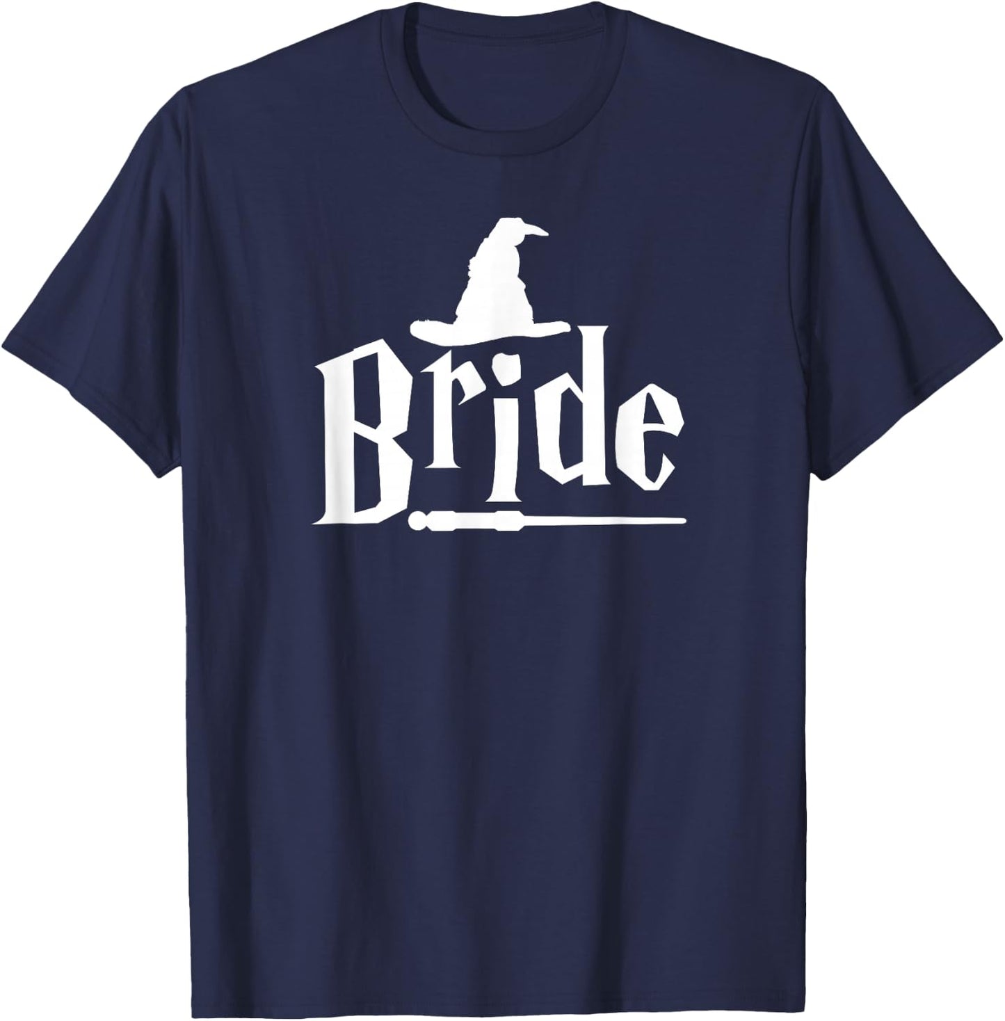Bride Wizard Hat T-Shirt - T-Shirt | Navy