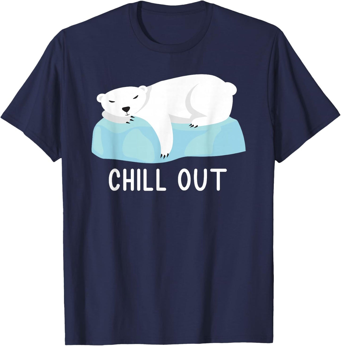 Funny Polar Bear North Pole Polar Bear Love Climate Change T-Shirt - T-Shirt | Navy