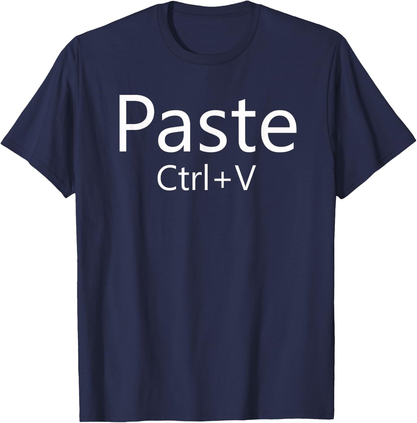 Paste Copy Halloween Couples Costume Matching Set Nerd Geek T-Shirt - T-Shirt | Navy