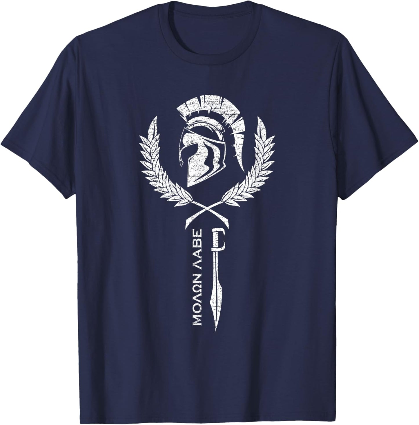 Sparta Warrior Fitness - Molon Labe T-Shirt - T-Shirt | Navy