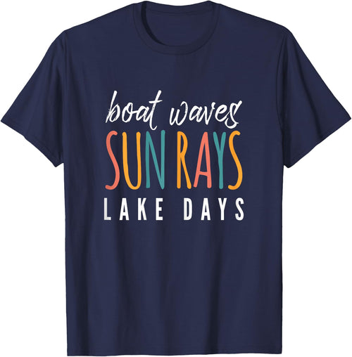 Boat Waves Sun Rays Lake Days Tank Lake Life