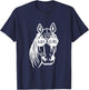 Horse Riding Cowgirl Farming Mare Lovers Hay Girl T-Shirt - T-Shirt | Navy