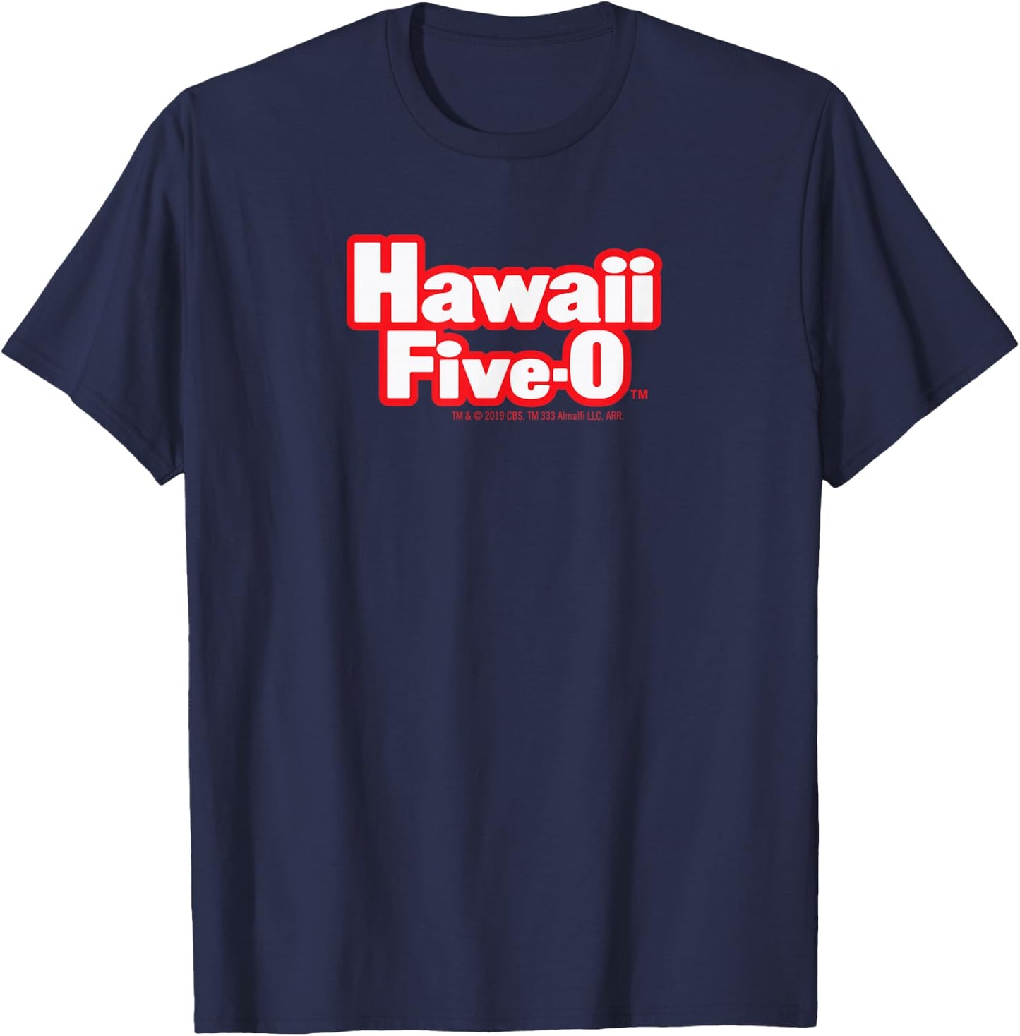 Hawaii Five-0 Retro Logo T-Shirt - T-Shirt | Navy