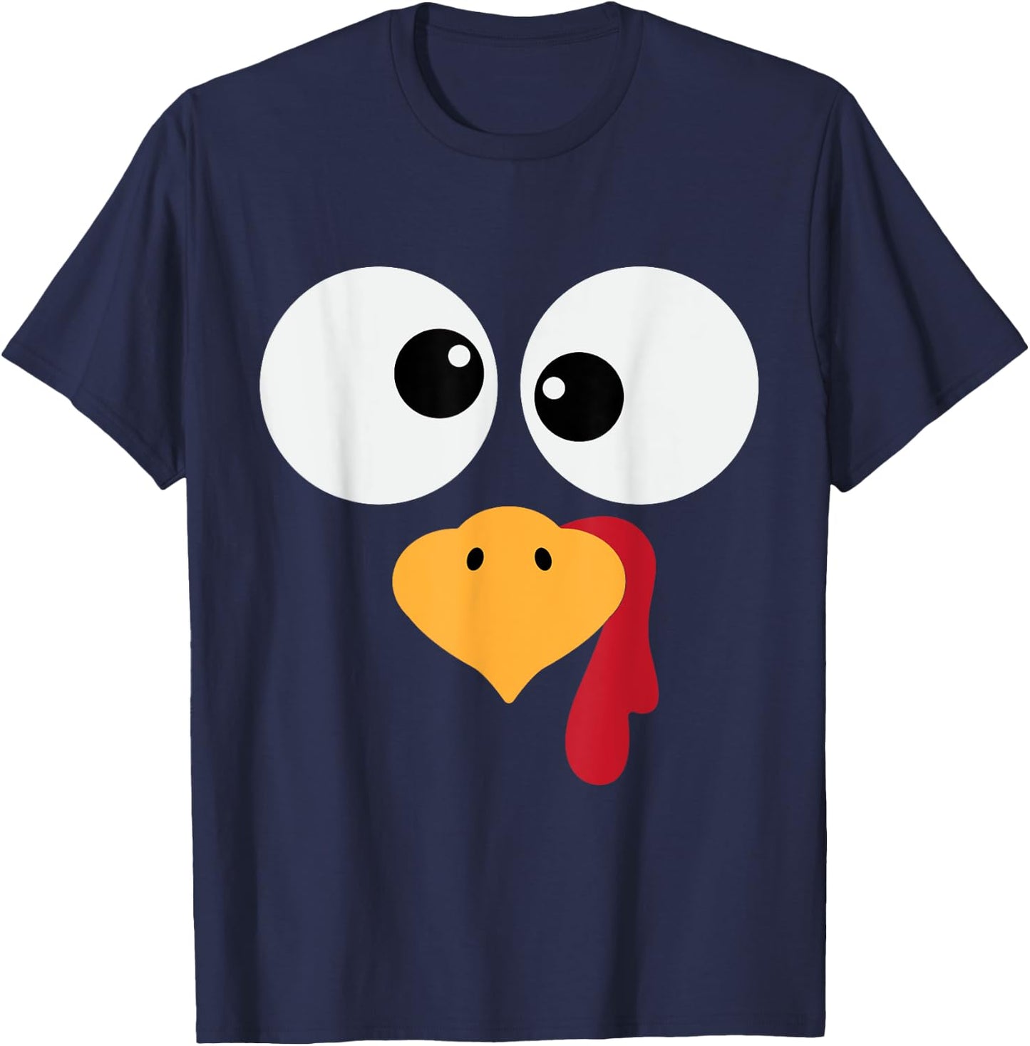 Funny Turkey Face Halloween Costume T-Shirt - T-Shirt | Navy