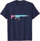 Funny Ice Cream Gun Weapon Rifle Pistol Right 2nd Amendment T-Shirt - T-Shirt | Navy