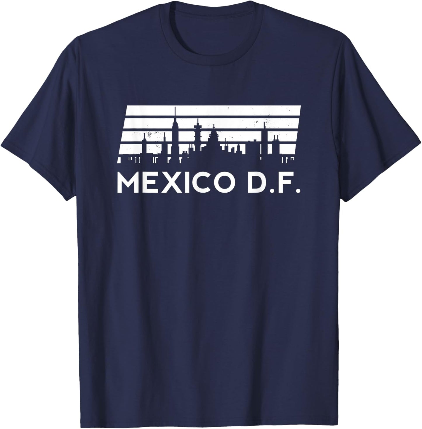 Mexico DF Retro Mexican Peso Ciudad Districto Federal Guey T-Shirt - T-Shirt | Navy
