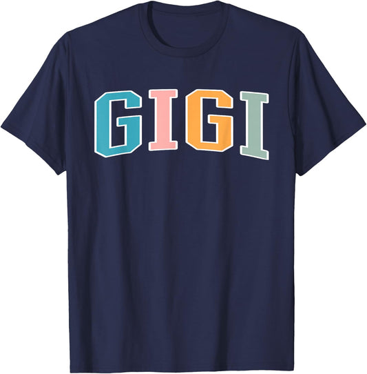 Gigi for Grandma Grandmother Announcement Mothers Day T-Shirt - T-Shirt | Navy