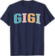 Gigi for Grandma Grandmother Announcement Mothers Day T-Shirt - T-Shirt | Navy