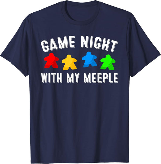 Funny Game Night Gift Board Gamer Men Women Boys Girls T-Shirt - T-Shirt | Navy