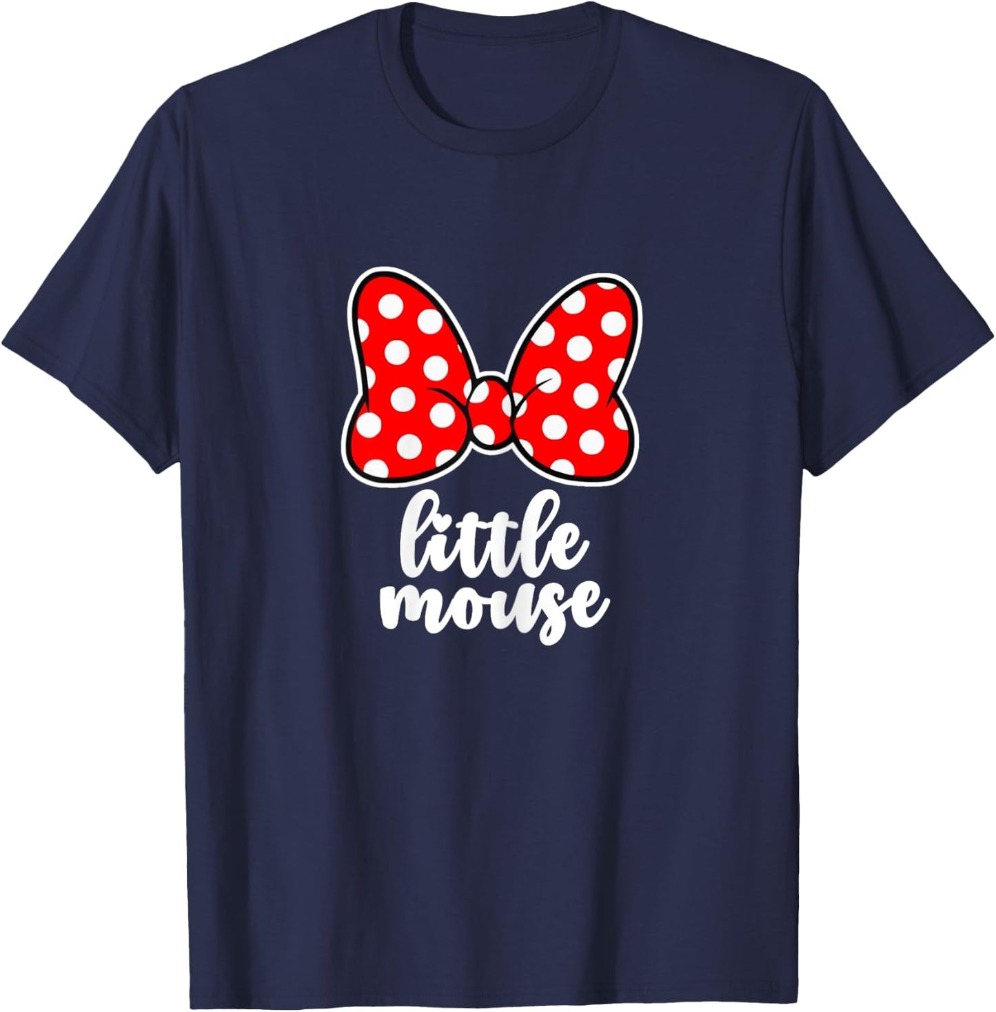 Kids Little Mouse Family Vacation Bow - Youth, Toddler T-Shirt - T-Shirt | Navy