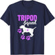Tripod Squad | Funny Three Legged Pet Parents Support Quote T-Shirt - T-Shirt | Navy