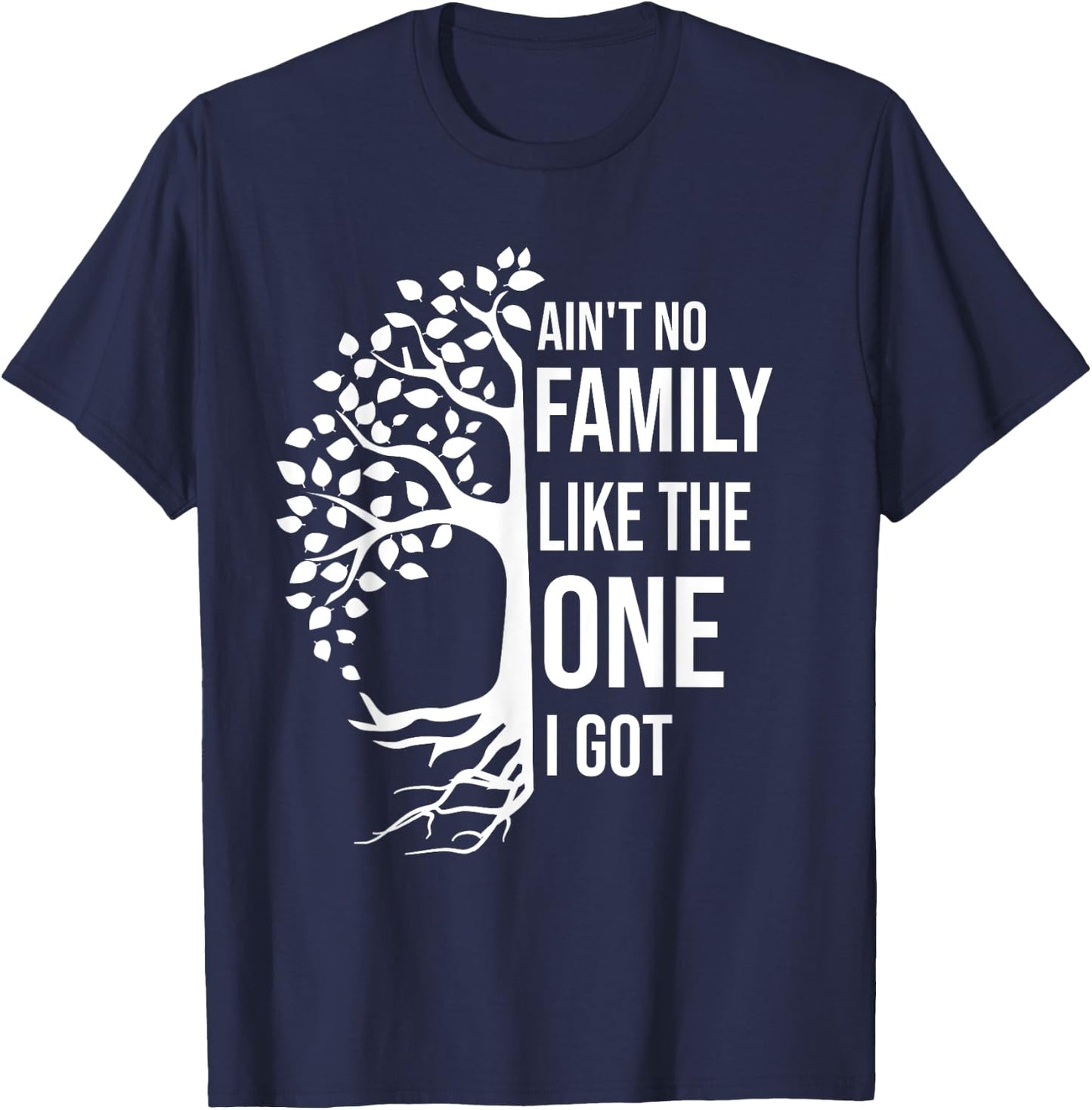 Ain't No Family Like The One I Got Funny Family Reunion 2025 T-Shirt - T-Shirt | Navy