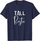 Tall Bestie Short Bestie Matching BFF T-Shirt - T-Shirt | Navy