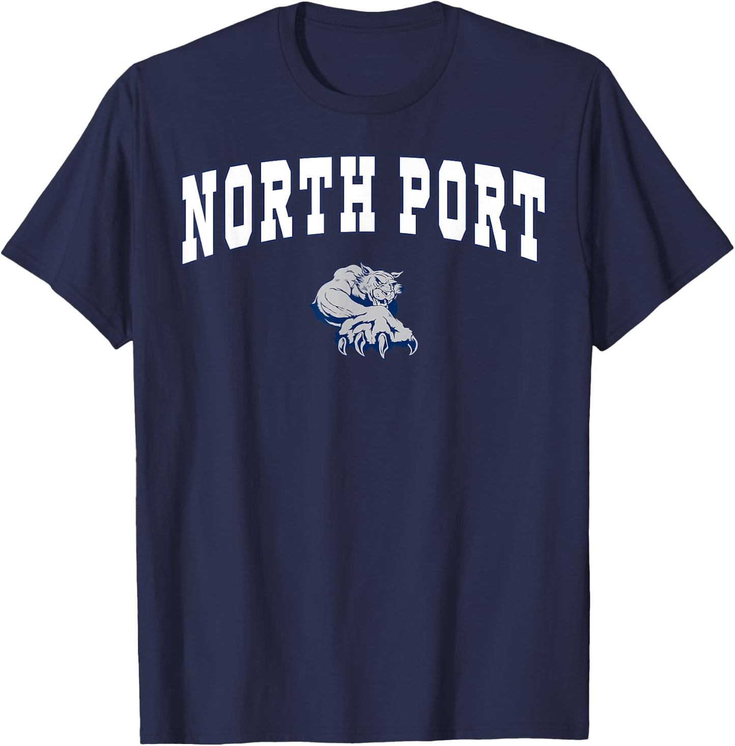 North Port High School Bobcats C2 T-Shirt - T-Shirt | Navy