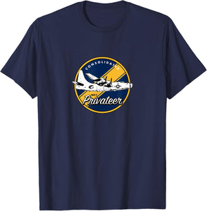 WWII Consolidated PB4Y-2 Privateer Veteran Veterans Day Xmas T-Shirt - T-Shirt | Navy