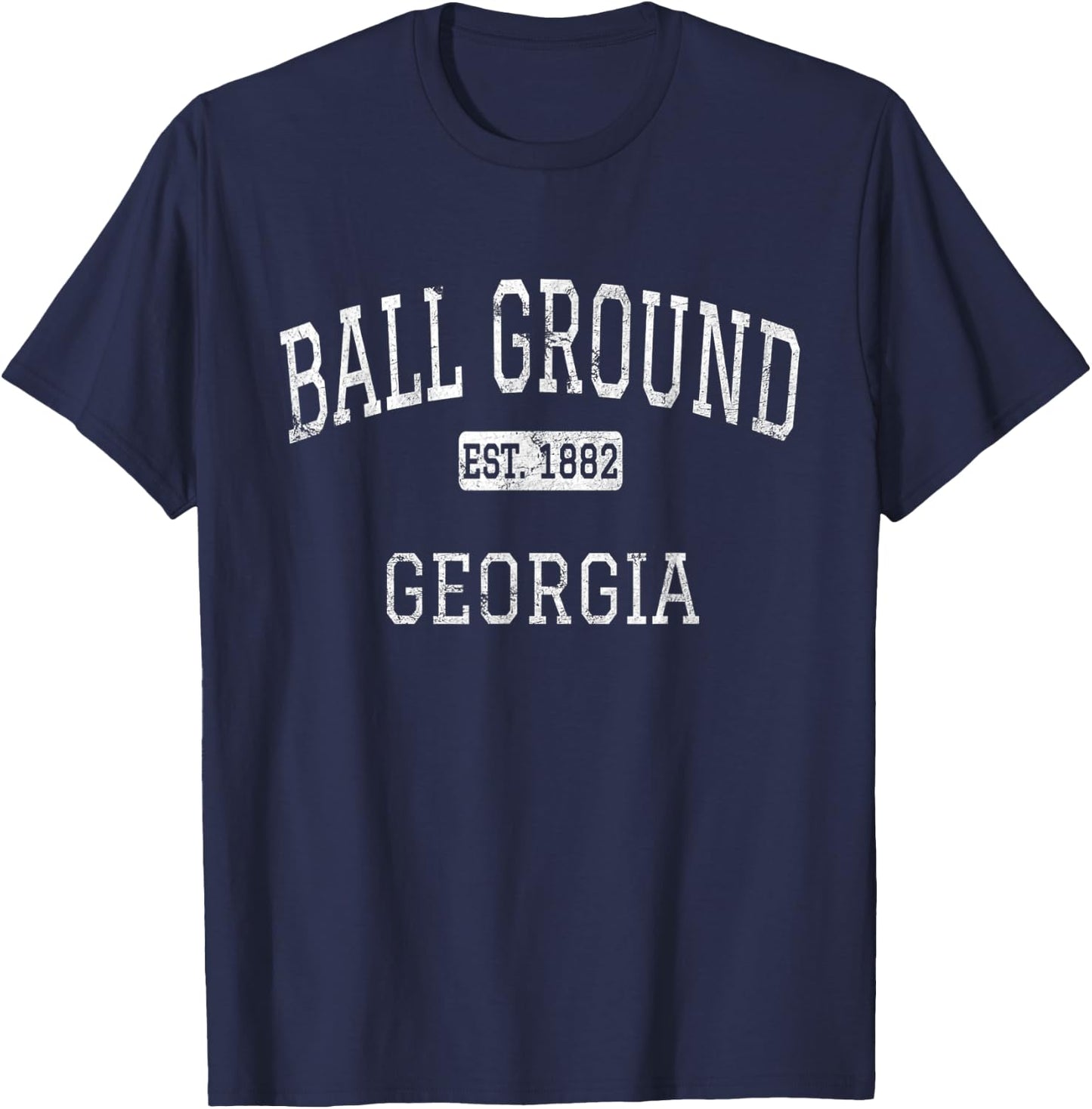 Ball Ground Georgia GA Vintage T-Shirt - T-Shirt | Navy