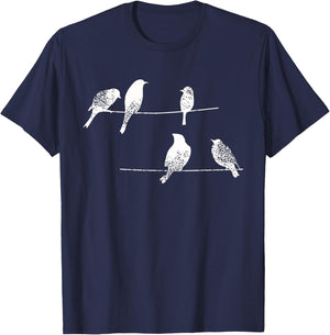 Birds On A Branch - Birding Funny Bird Watching Bird Watcher T-Shirt - T-Shirt | Navy