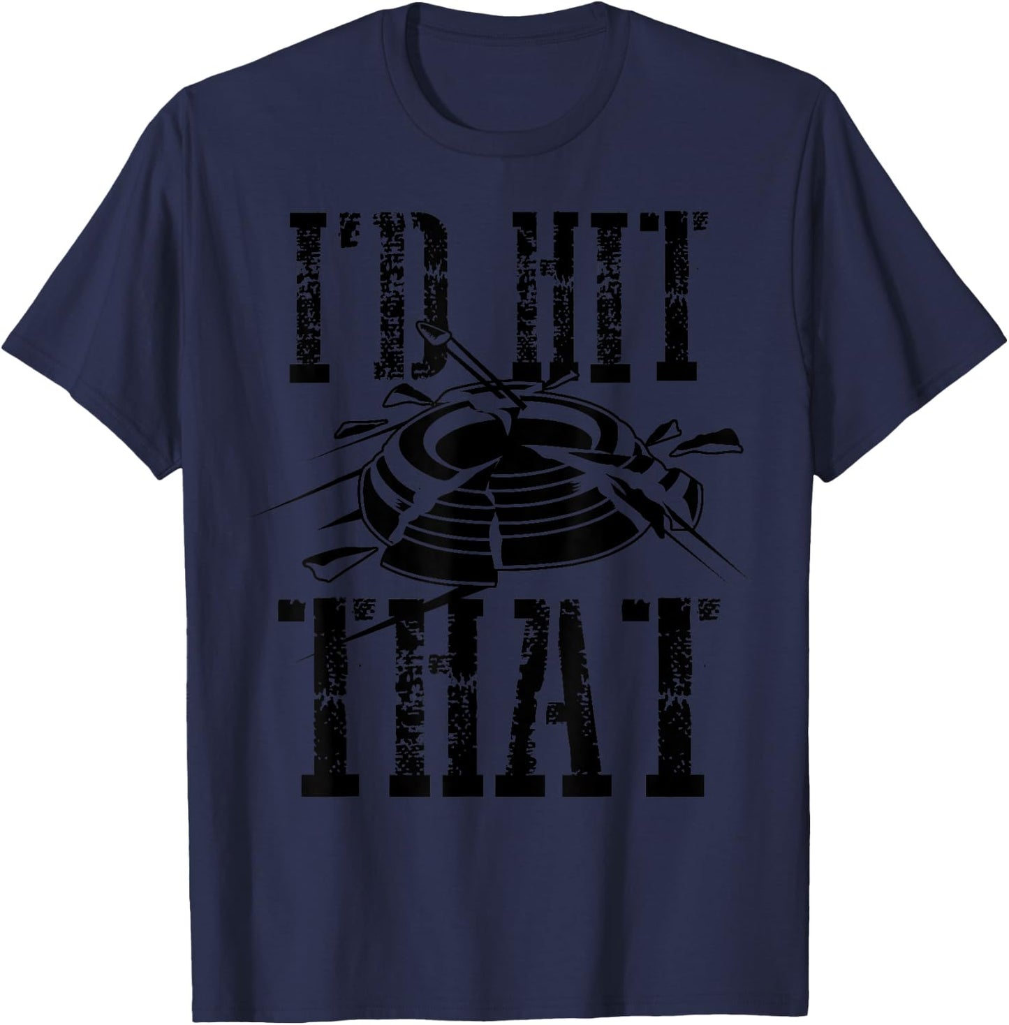 I'd Hit That Clay Shooting Shirt | Breaking Birds Gag Gift T-Shirt - T-Shirt | Navy