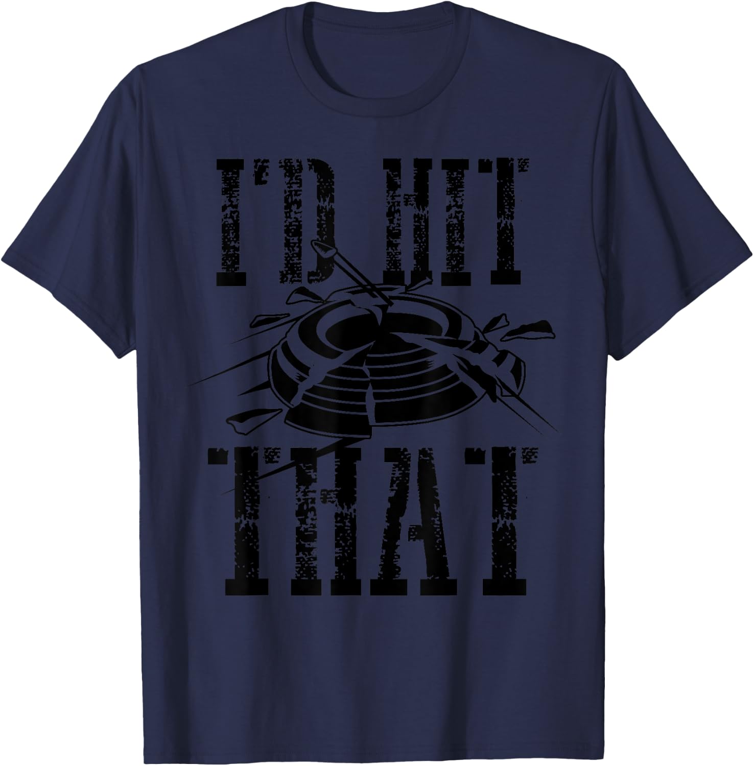 I'd Hit That Clay Shooting Shirt | Breaking Birds Gag Gift T-Shirt - T-Shirt | Navy