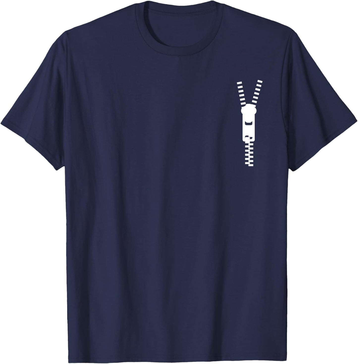 Open Heart Surgery Survivor Zipper Club Get Well Soon Design T-Shirt - T-Shirt | Navy
