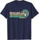 Vintage Retro Summer Fishing Minnesota Mille Lacs Lake Men Women Kids T-Shirt - T-Shirt | Navy