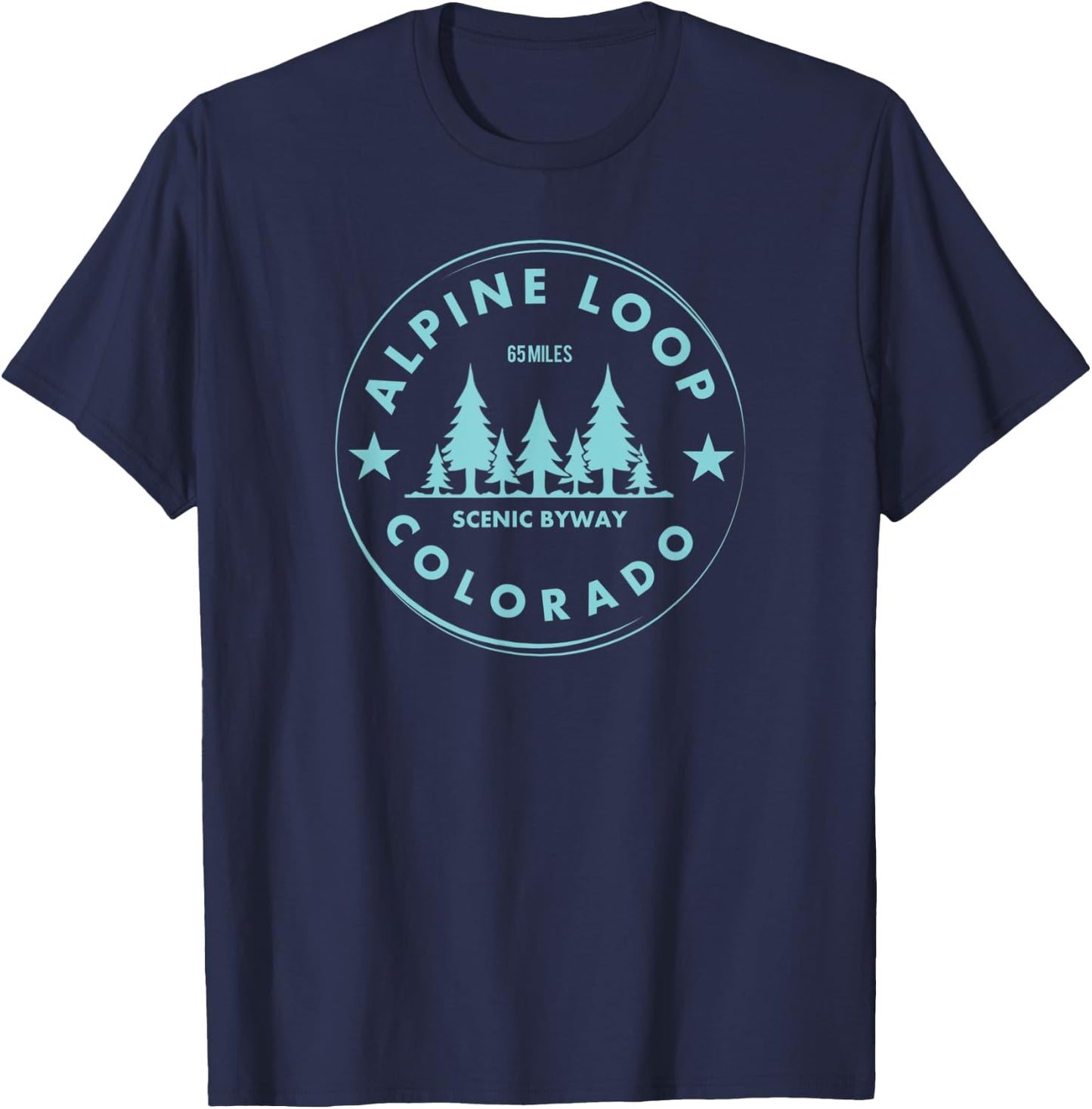 Alpine Loop Colorado Forest 4x4 - Rocky Mountain Off Road T-Shirt - T-Shirt | Navy
