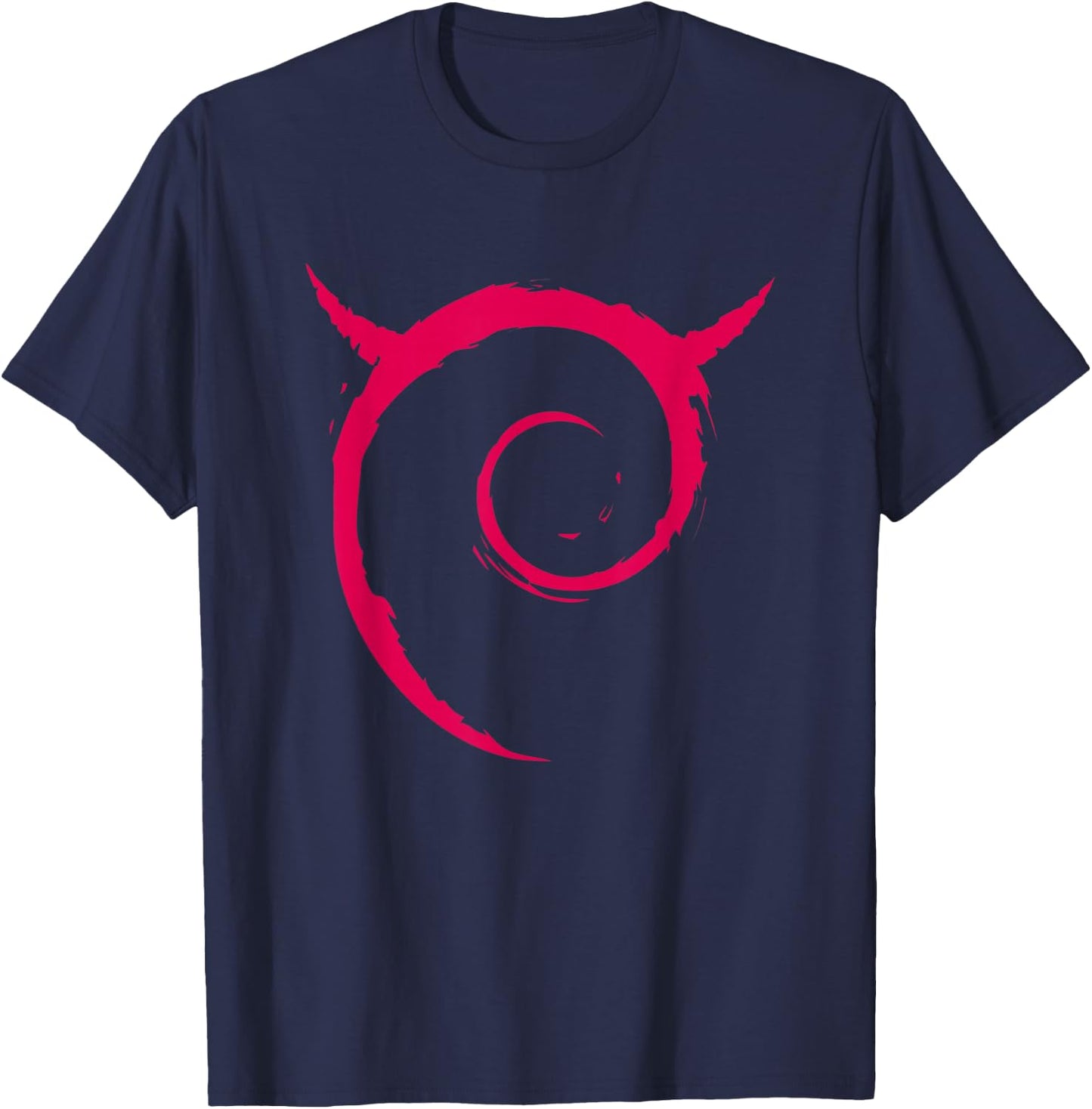 Linux lover Funny Debian Spiral Logo OpenSource Os T-Shirt - T-Shirt | Navy