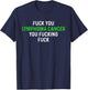 Fuck You Lymphoma Cancer You Fucking Fuck - Funny Lymphoma T-Shirt - T-Shirt | Navy